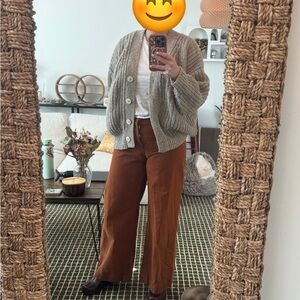 Babaa Gray Cardigan Sweater